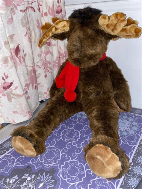 Vintage Moose Plush Stuffed Animal House Rare Arms Legs Like a Moose ...