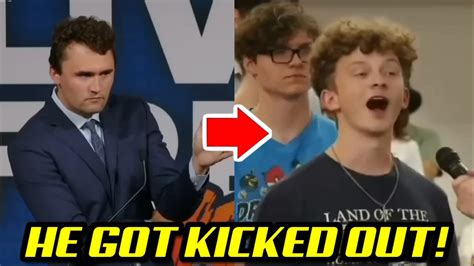 He Got Kicked Out Charlie Kirk Shuts Down Woke Student For Claiming