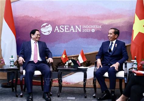 Prime Minister Pham Minh Chinh Meets Asean Leaders In Indonesia Vna