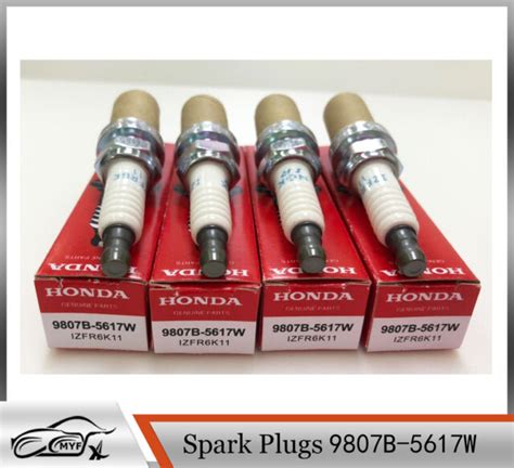 4pcs 9807b 5617w Izfr6k11 Spark Plugs Genuine Iridium For Honda For