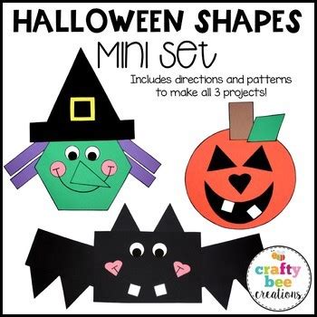 Halloween Shape Crafts Craft Bundle by Crafty Bee Creations | TpT