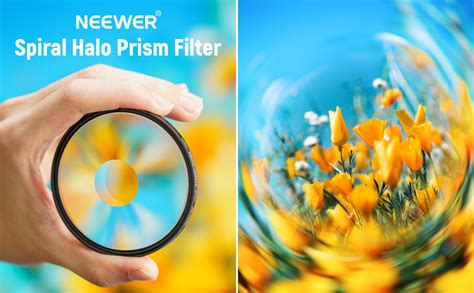 Amazon NEEWER 77mm Spiral Halo Camera Lens Filter Prism K9