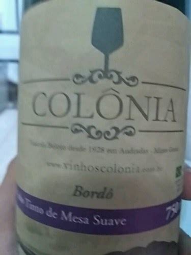 Vinho Colonia Bordo Suave Vivino Australia