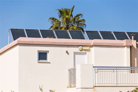 Premium Photo Solar Panels Placed On A Roof Of Building