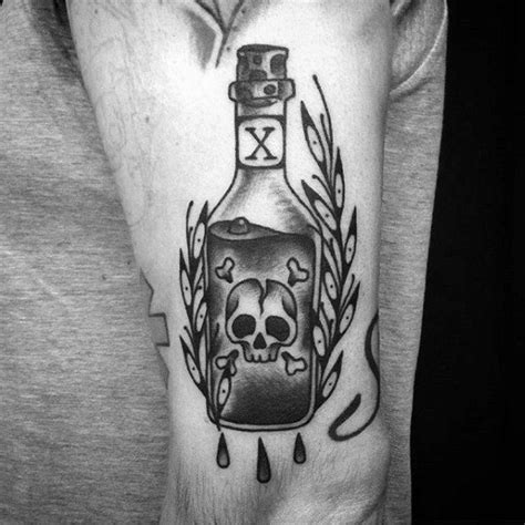 40 Poison Bottle Tattoo Designs For Men Killer Ink Ideas