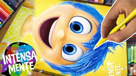 Dibujando A Alegria Intensamente Poster Realdisney Pixar How To Draw