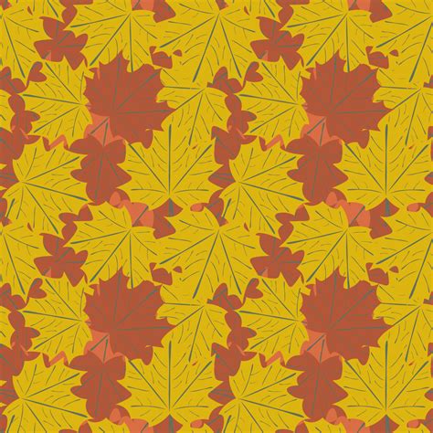 Seamless Background With Autumn Leaves Graphic Arts 8746002 Vector