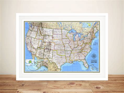 Personalized Push Pin Travel Map America In Detail Travel Gift Idea Usa