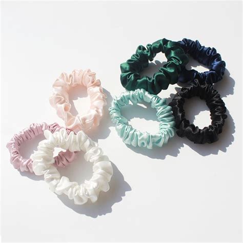 China Pure Silk Satin Scrunchies Manufacturer Supplier Factory