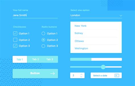 Best form UI components: kits for effective forms - Justinmind