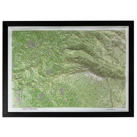 Carte En Relief Mont Ventoux