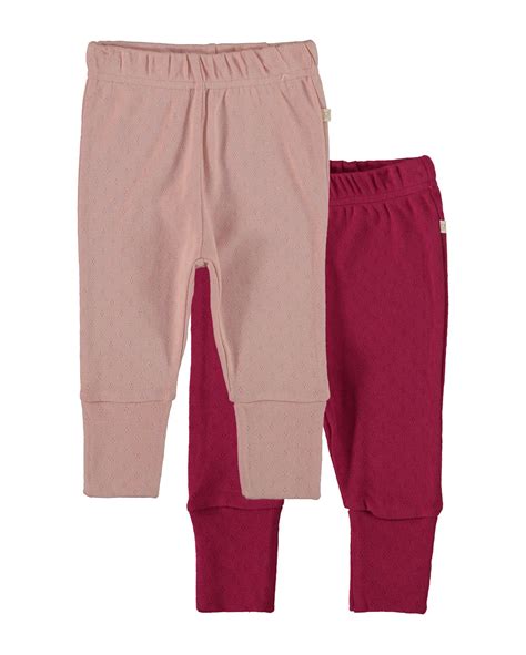 Riachuelo Kit Calça Bebê 2 Peças Malha Rosa Tam RN a 12 Meses Baby