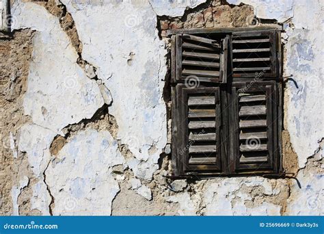 Old Window Shader Stock Image Image Of Plaster Historical 25696669