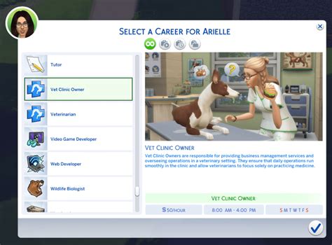 Vet Clinic Owner Career - The Sims 4 Mods - CurseForge