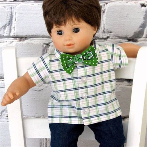 Plaid Shirt And Bow Tie Bitty Twin 15 Inch By Sewfundollclothes 1600