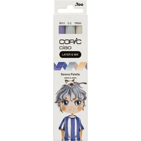 Set Marqueurs Alcool Copic Ciao Layer Mix Serene Palette De Copic