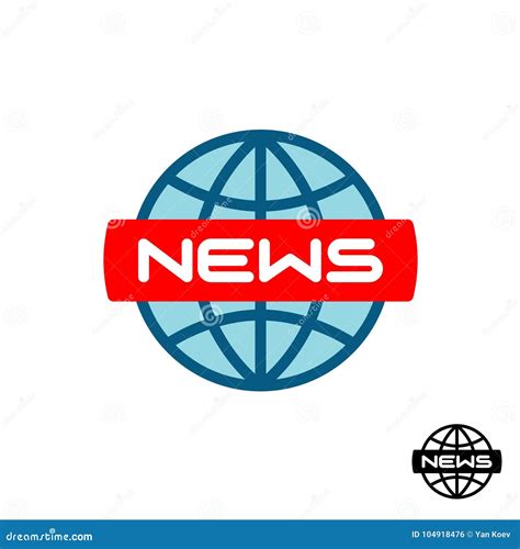 News global logo. stock vector. Illustration of logo - 104918476