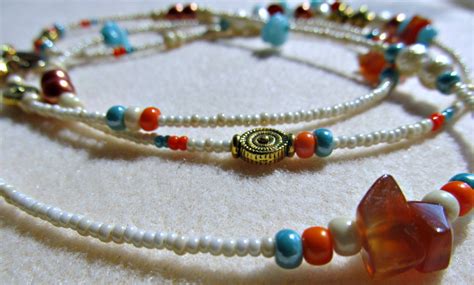 Sand Tropez Amazonite And Carnelian Waist Beads Royal Waistbeads