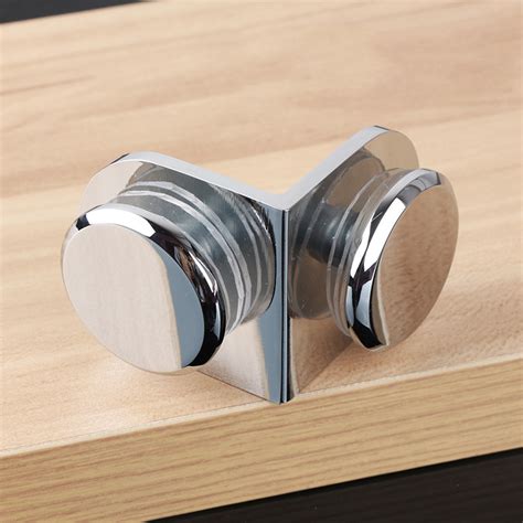 New 4pcs Brass Shower Glass Clamps Clip 90 Degree Glass Fixed Bracket For 6~12mm 691608399773 Ebay