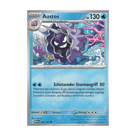 Austos 091 165 MEW 151 Pokemon Karte günstig kaufen