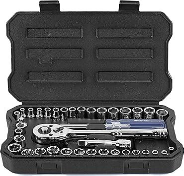 Workpro Piece Drive Socket Set Cr V Metric And Imperial