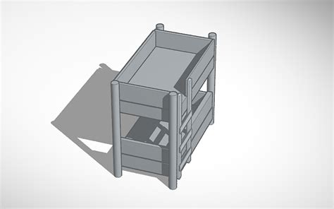 3d Design Bunk Bed Tinkercad