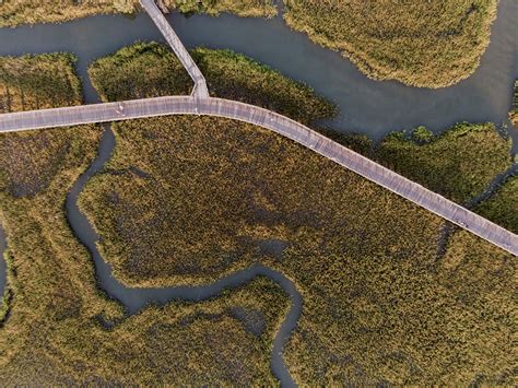 Aerial Marsh Photography Shem Creek Charleston South Carolina