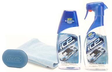 turtle wax headlight: Turtle Wax Ice Spray Detailer and Liquid Polish Combo