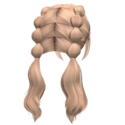 Pigtails Ondulados Trenzados De Burbuja Preppy Honey Blonde Roblox