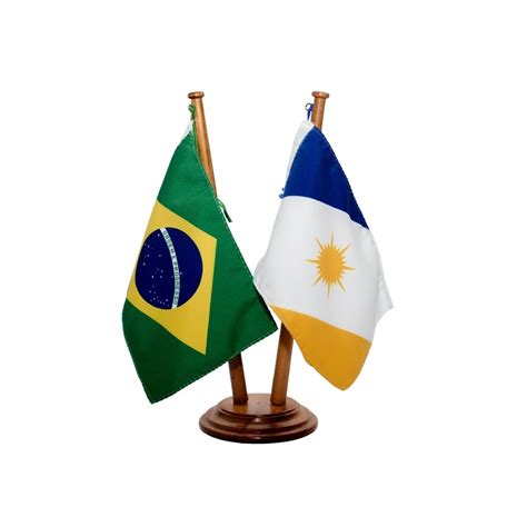 Bandeira De Mesa Brasil E Estado Tocantins 12x17cm Loja Da Pátria