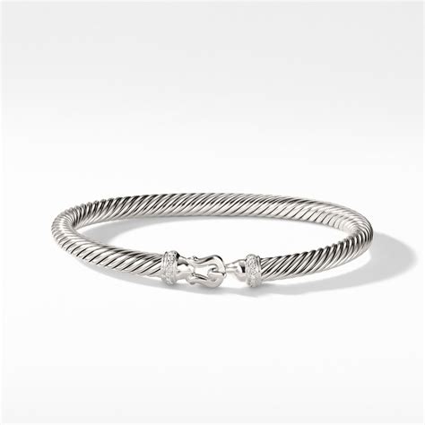 David Yurman Cable Buckle Bracelet With Diamonds Joseph