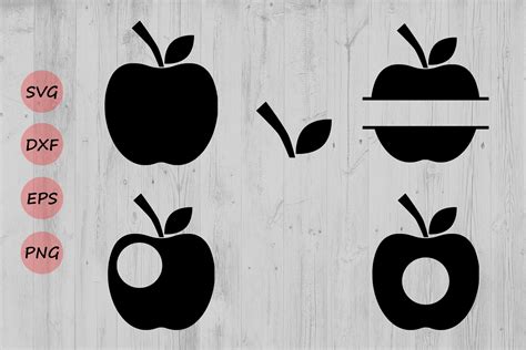 Apple Svg Monogram Apple Svg Frames Png Eps Dxf Circle Frames Svg