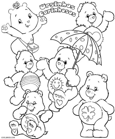 Desenhos de Ursinhos Carinhosos para colorir - Páginas para impressão ...