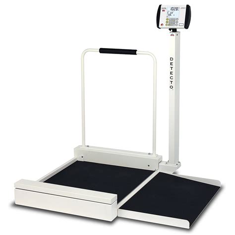 Detecto 6495 Digital Stationary Wheelchair Scale 800lb360kg Capacity