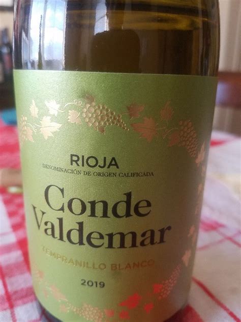 2017 Bodegas Valdemar Tempranillo Blanco Rioja Conde De Valdemar Spain