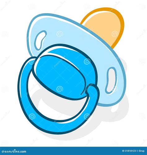 Pacifier or comforter stock vector. Illustration of teat - 31818123