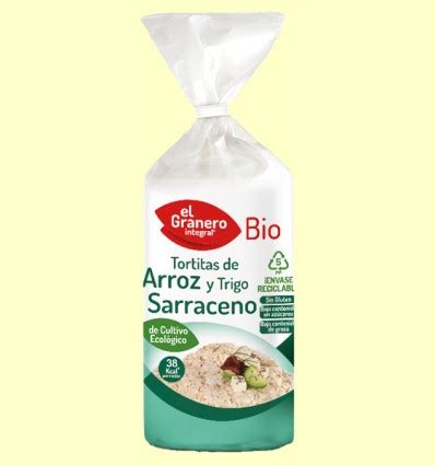 Tortitas Arroz Y Trigo Sarraceno Sin Gluten Bio El Granero 115 Granero