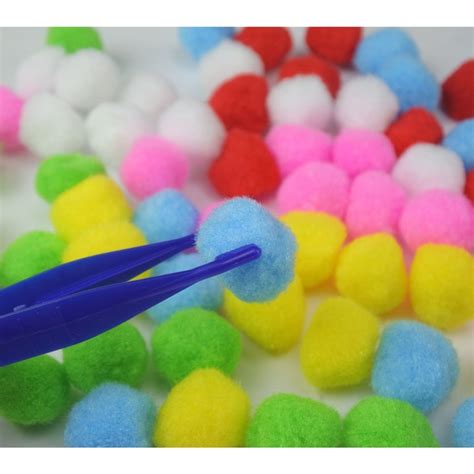 Jual Pompom Pom Pom Mainan Edukasi Anak 2 5 Cm Isi 10 Pcs Shopee