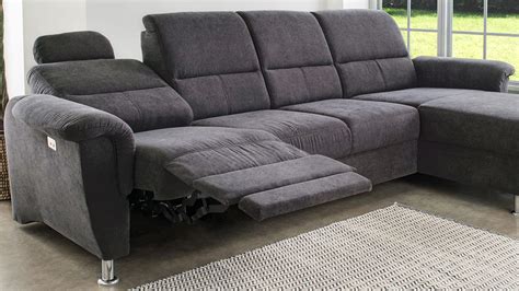 Ecksofa Parole Sofa Anthrazit Mit Elektr Relaxfunktion X