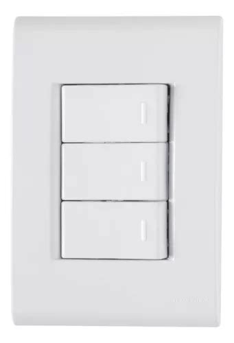Interruptor Com 3 Teclas - Interruptor Liz 3 Teclas Simples Com Placa Branca Tramontina | MercadoLivre