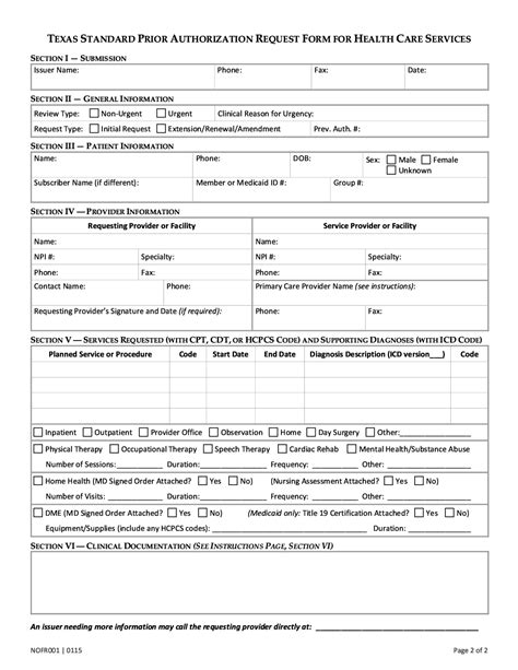 Prior Authorization Form Forms Docs 2023