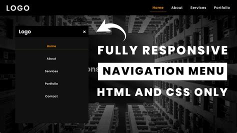 Responsive Navigation Menu Design Using HTML CSS | Code4education.