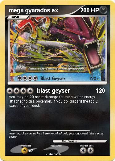 Pokémon Mega Gyarados Ex 8 8 Blast Geyser My Pokemon Card