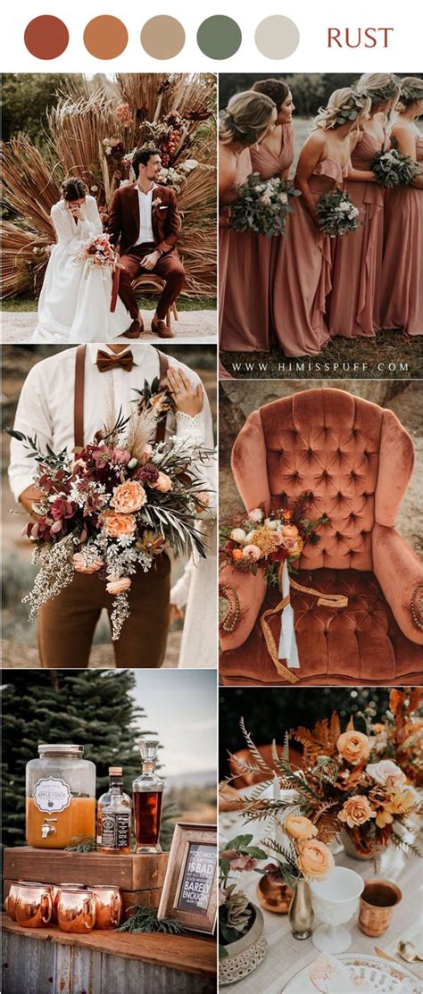 20 Rustic Bohemian Rust Wedding Color Ideas for 2024 🍁