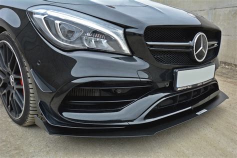 Mercedes Cla 45 Amg C117 Front Racing Splitter Facelift V1 Maxton Design Canada