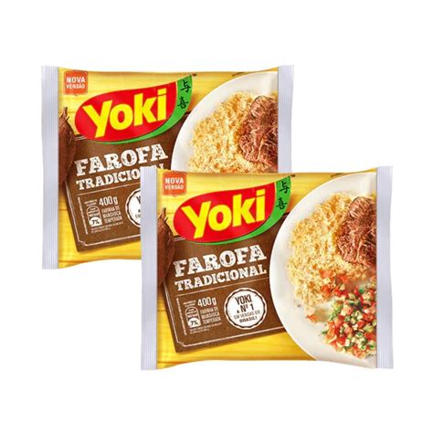 Yoki Seasoned Cassava Flour Bundle [2 Pack] 14 10 Oz Farofa De Mandioca Pronta Temperada Yoki