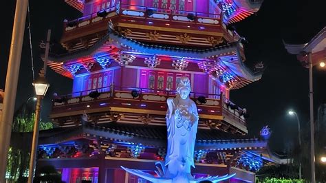 Light Show Dan Kembang Api Di Pagoda Pantjoran Pik Youtube