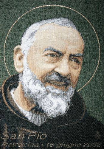 St Pio Tapestry H20 X W14