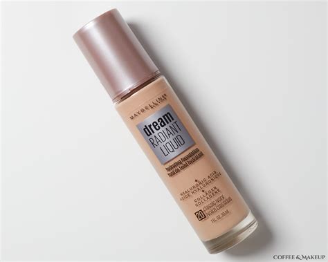 Maybelline Dream Radiant Liquid Foundation Review Coffee Makeup