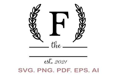 Split Letter Svg Letter F Svg Split Monogram Svg Split Frame